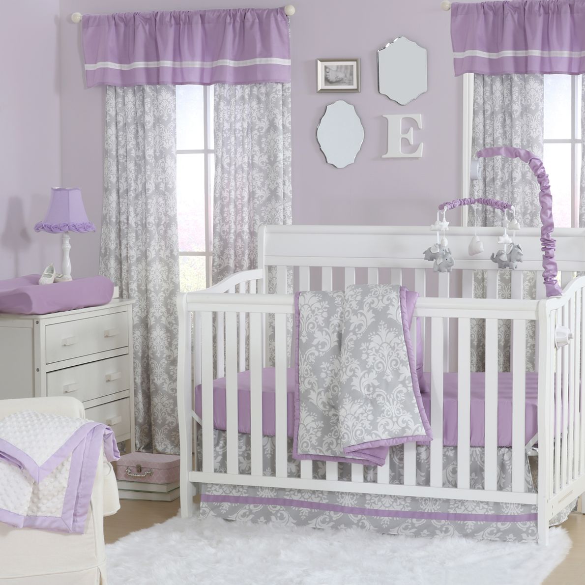 Charisha Lilac 3 Pc Baby Bedding Set Rooms To Go