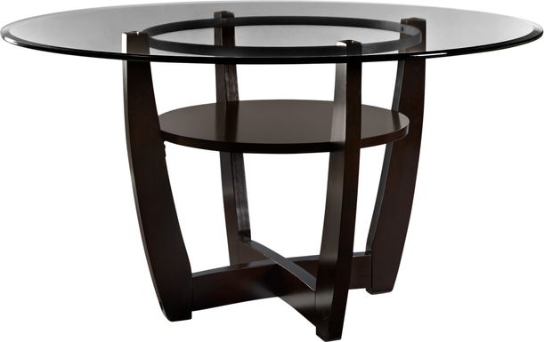 Ciara Espresso 48 in. Round Dining Table