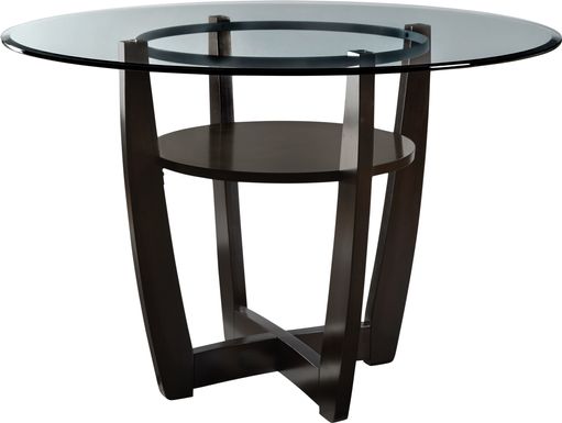 Ciara Espresso 48 in. Round Counter Height Dining Table