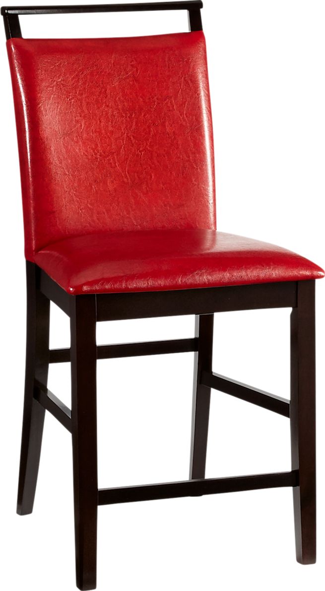 Red counter height discount stools