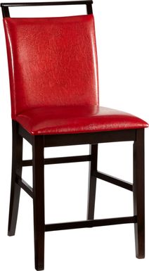 Ciara Red Counter Height Stool