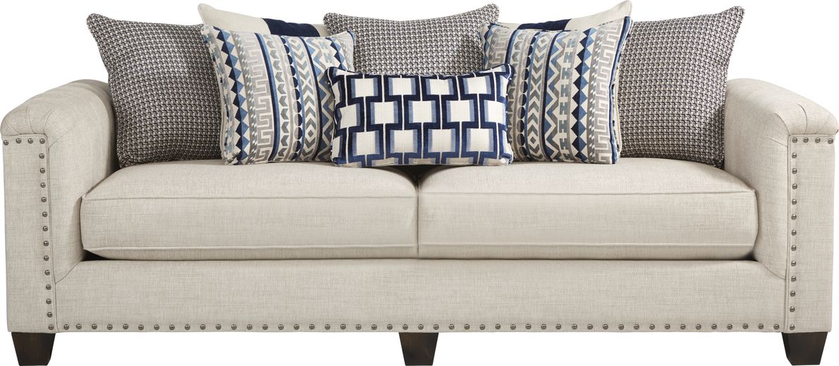 Cindy crawford beige deals couch