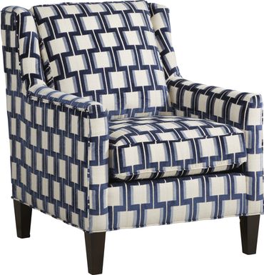 Asher Place Blue Accent Chair