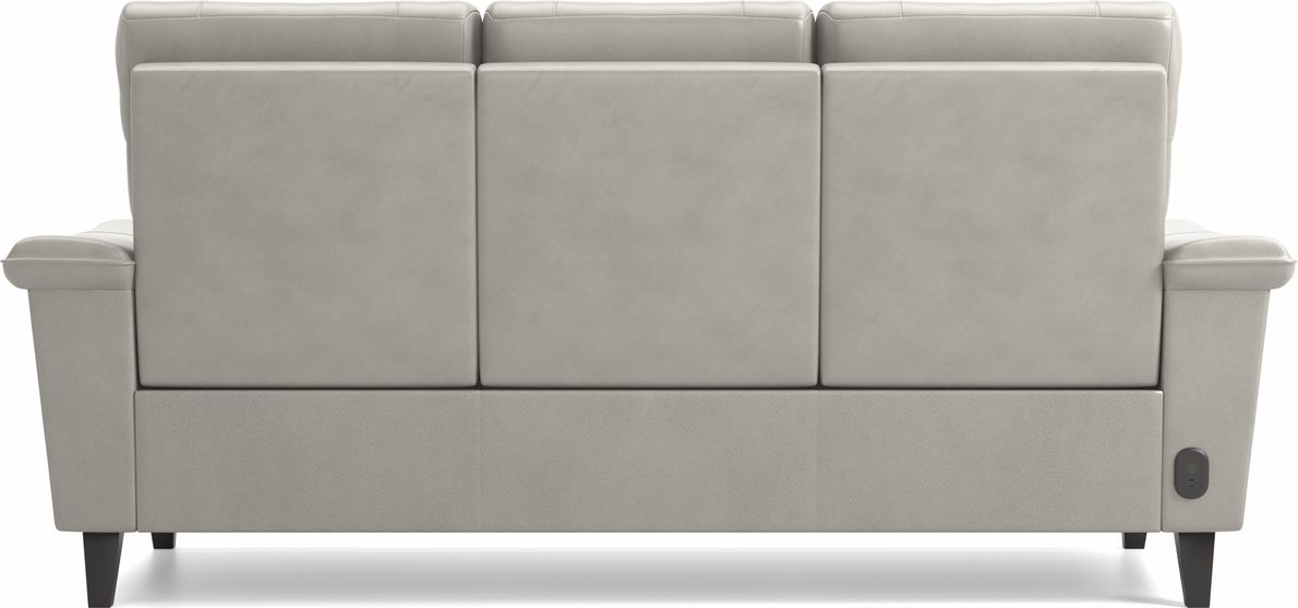Cindy Crawford Home Avezzano Stone Dual Power Reclining Leather