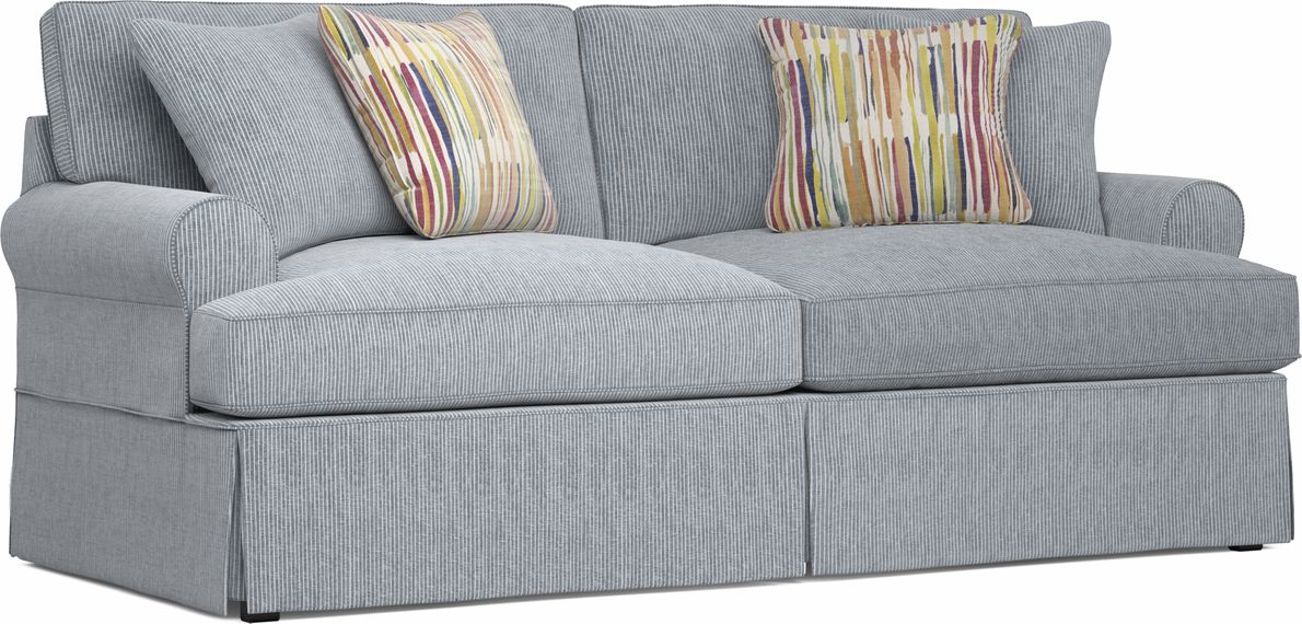 Cindy Crawford Beachside Blue Denim Sofa Baci Living Room