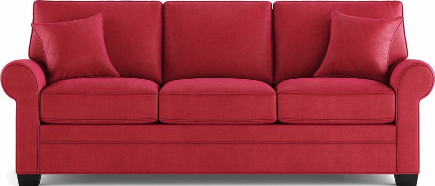 Cindy Crawford Home Bellingham Cardinal Microfiber Sofa