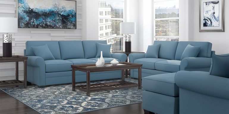 Cindy Crawford Home Bellingham Indigo 2 Pc Living Room