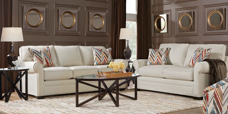 Cindy Crawford Home Bellingham Sand Textured 8 Pc Living Room