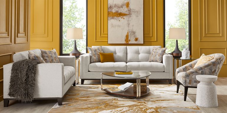 Everleigh Place Oyster 5 Pc Living Room