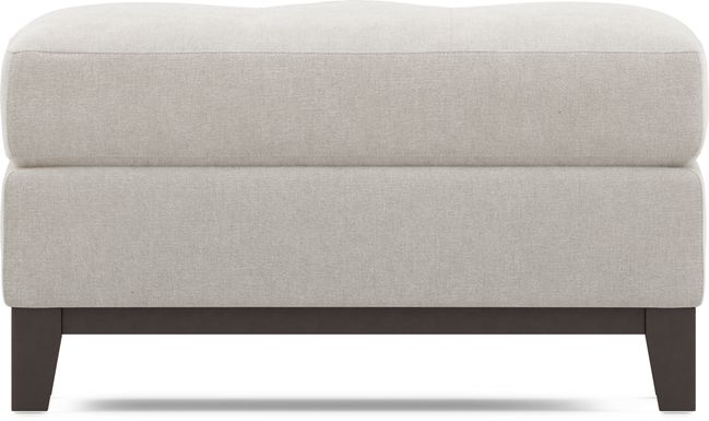 Cindy Crawford Home Everleigh Place Oyster Ottoman