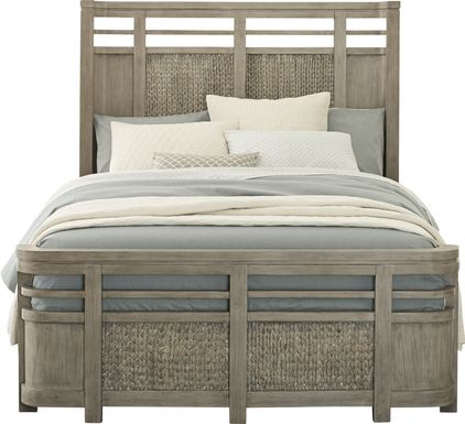Cindy Crawford Home Golden Isles Gray 3 Pc King Panel Bed