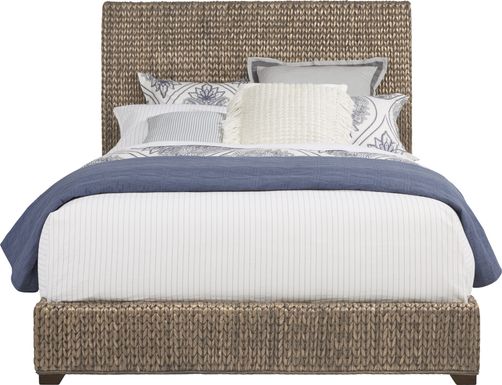 Cindy Crawford Home Golden Isles Gray 3 Pc Queen Woven Bed