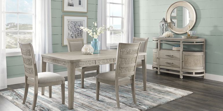 Cindy Crawford Home Golden Isles Gray 5 Pc Rectangle Dining Room