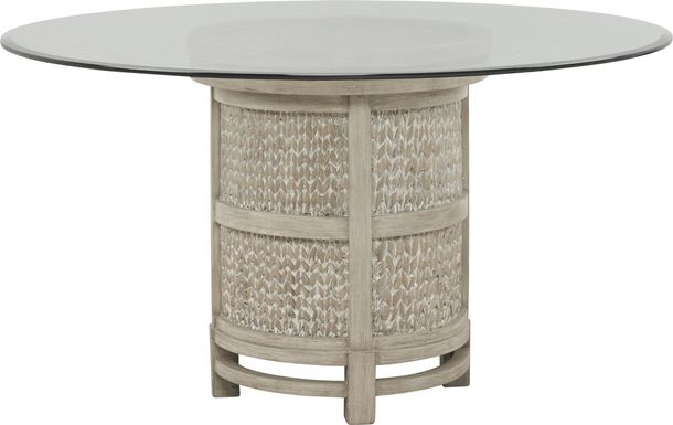 Golden Isles Gray Round Dining Table