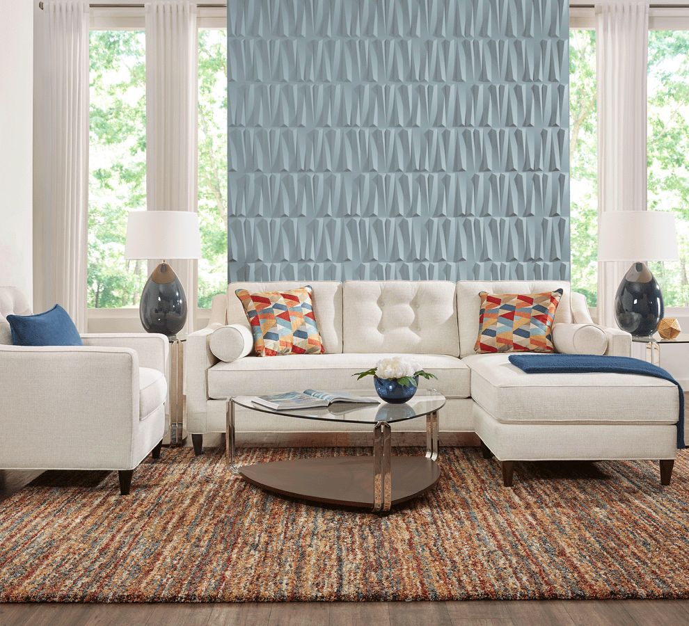 Cindy Crawford Home Hanover Off-White Textured 4 Pc