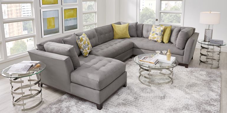 Cindy Crawford Sectional Living Room Sets, Cindy Crawford Leather Sectional Rooms To Go