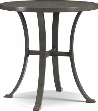 Cindy Crawford Home Montecello Gray 42 in. Round Bar Height Outdoor Table