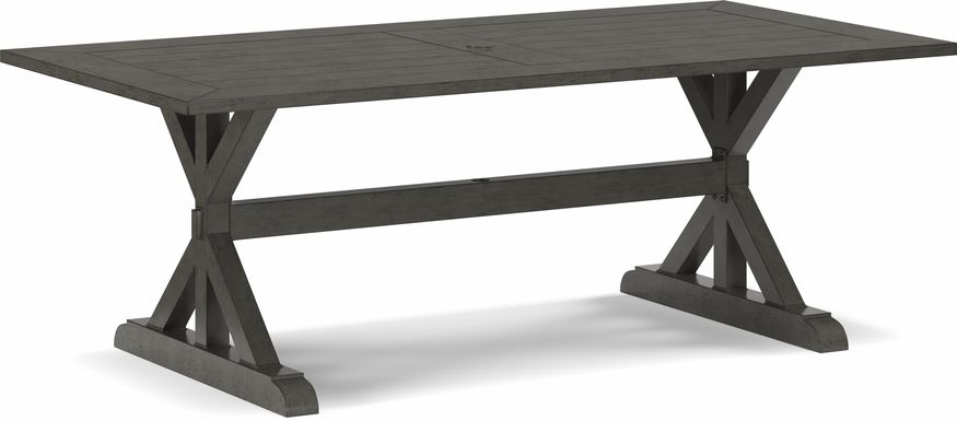 Montecello Gray 84 in. Rectangle Outdoor Dining Table