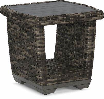 Montecello Gray Outdoor End Table