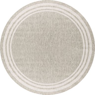 Civada Oatmeal 7'10 Round Rug