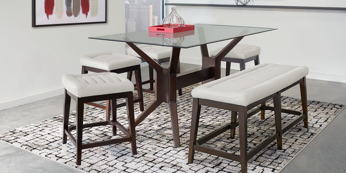 Clairmont Heights Merlot 5 Pc Rectangular Counter Height Dining Room