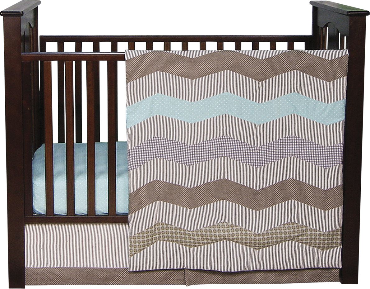 Mint and grey crib hot sale bedding