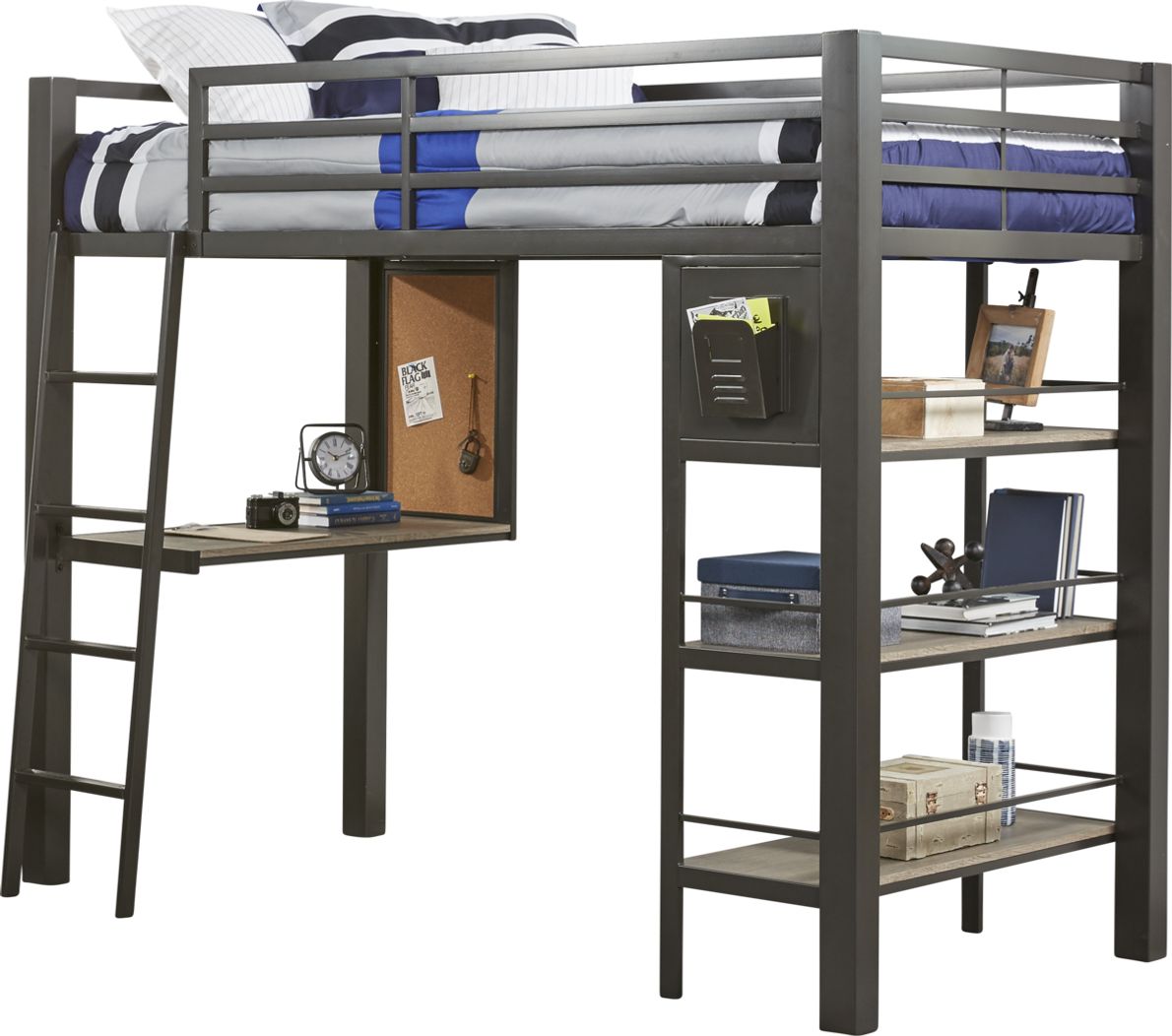 Rooms to go loft bed hot sale with desk