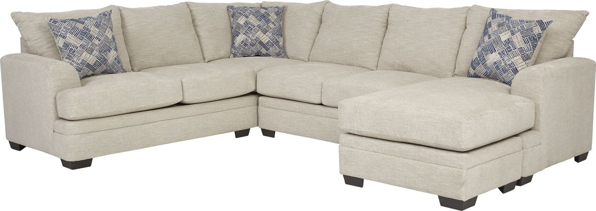 Copley court pewter 2 pc gel foam sleeper deals sectional