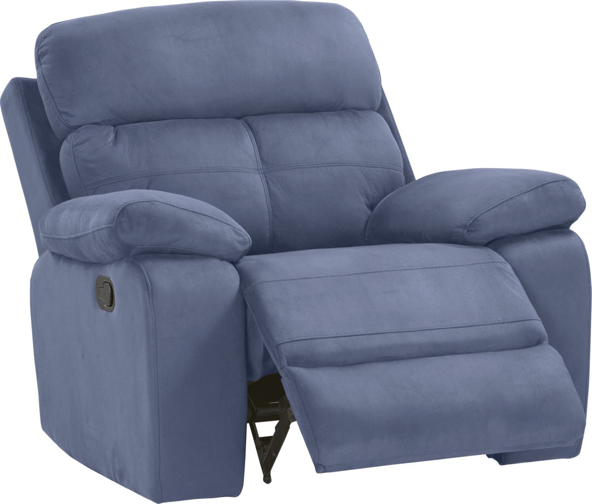 Blue sales glider recliner