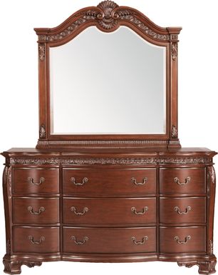 Cortinella Cherry Dresser & Mirror Set