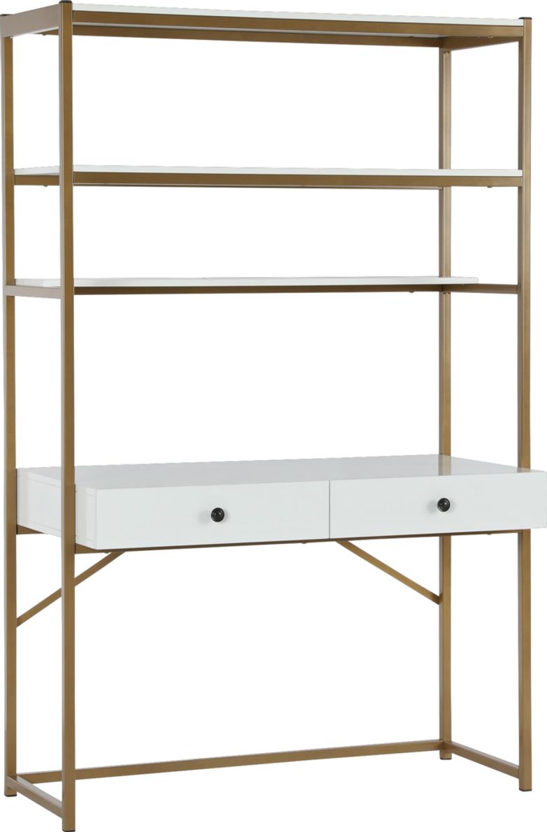 Cosmoliving billie shop metal desk etagere