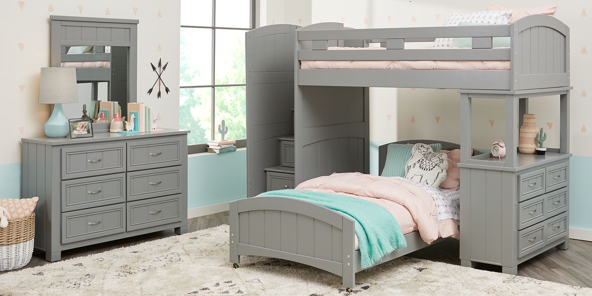 Bunk bed 2025 with dresser