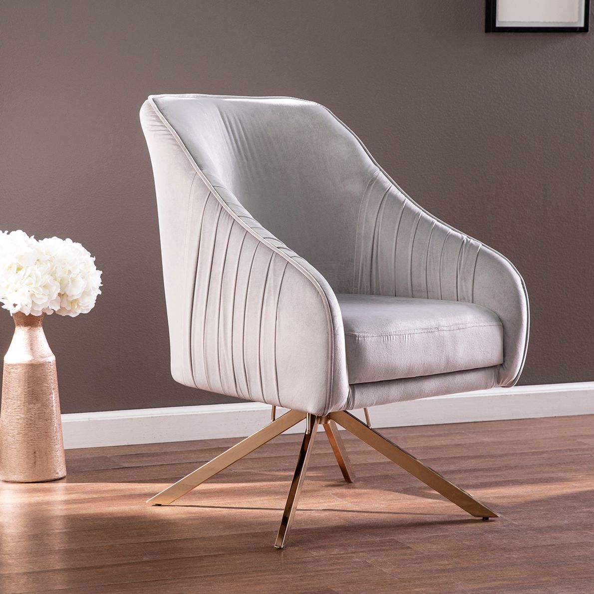 Roar Rabbit Pleated Swivel reputable Chair