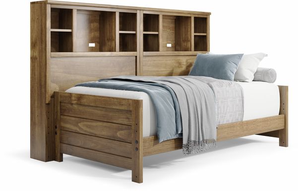 Kids Creekside 2.0 Chestnut Twin Bookcase Wall Bed