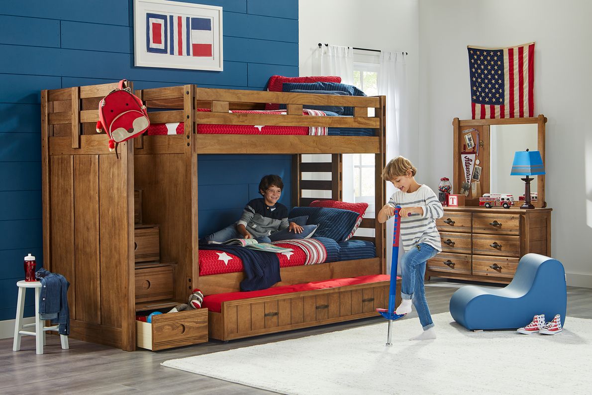 Twin step deals bunk bed