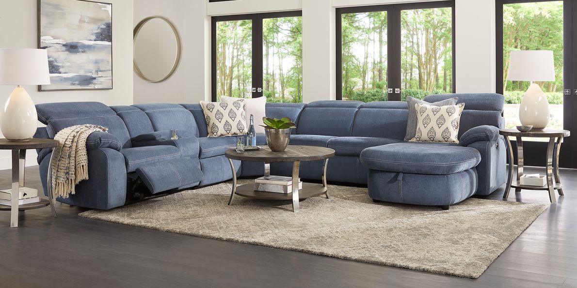 Reclining shop sleeper sectional