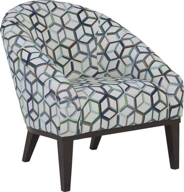 Cubism Emerald Accent Chair