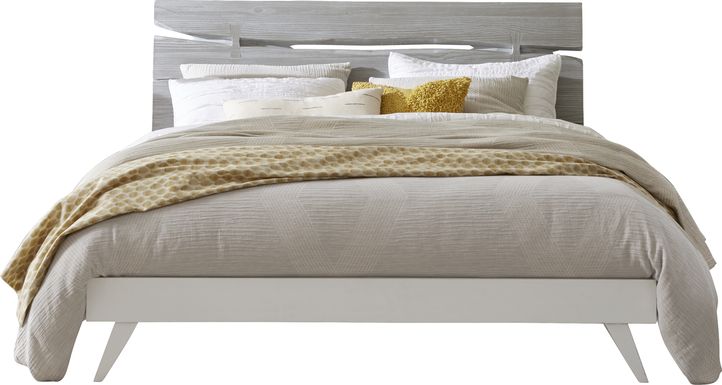 Dana Point White 3 Pc King Panel Bed