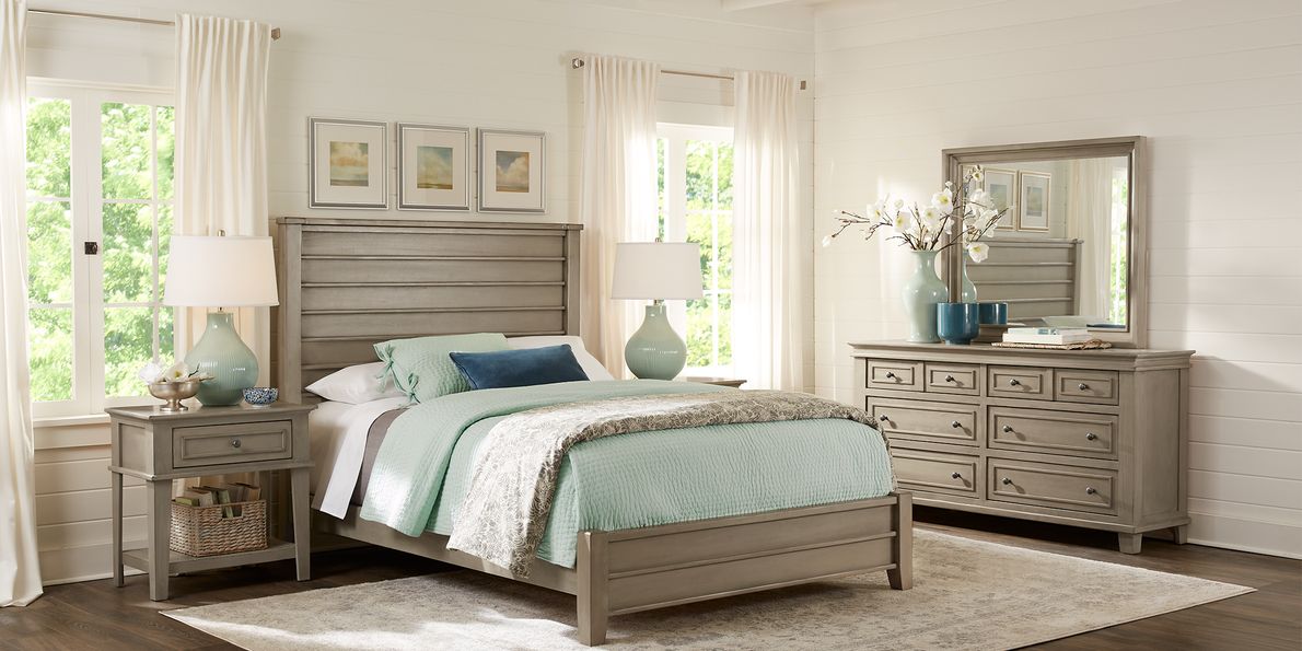 Darby Brook Light Gray 8 Pc King Bedroom Rooms To Go