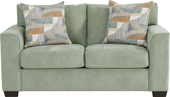 Delcrest Green Loveseat