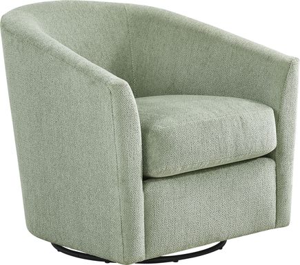 Delcrest Green Swivel Chair
