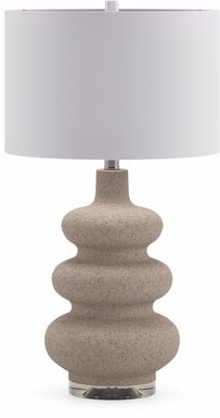 Delia Shores Beige Table Lamp