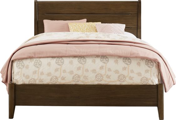 Devon Loft Walnut 3 Pc King Panel Bed