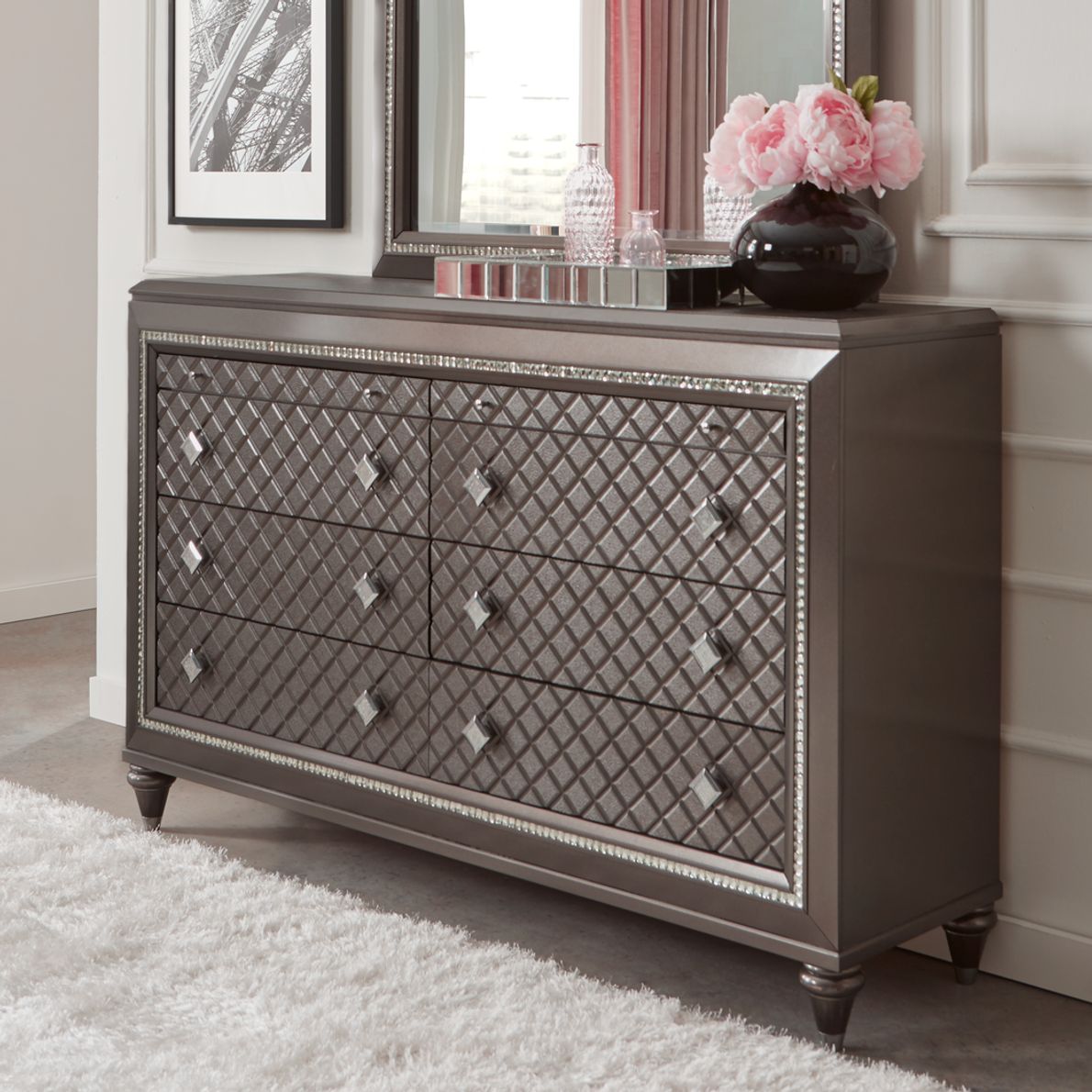 Grey diamond dresser discount