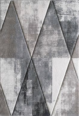 Dimensions 5' x 7'6" Gray Rug