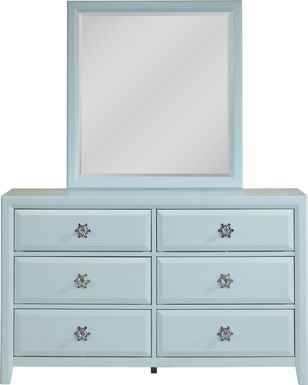 Disney Frozen Ice Blue Dresser and Mirror