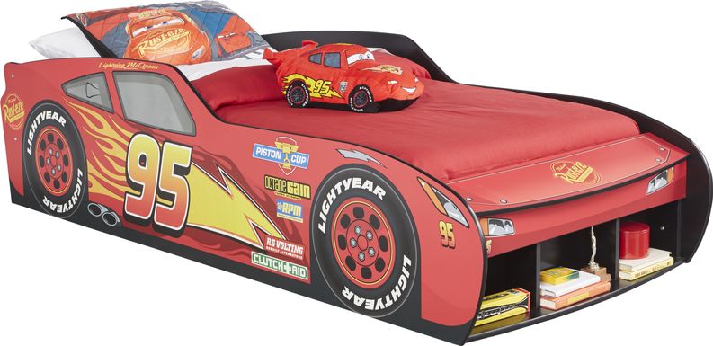 Disney/Pixar Cars Lightning McQueen&trade; Red 3 Pc Twin Car Bed