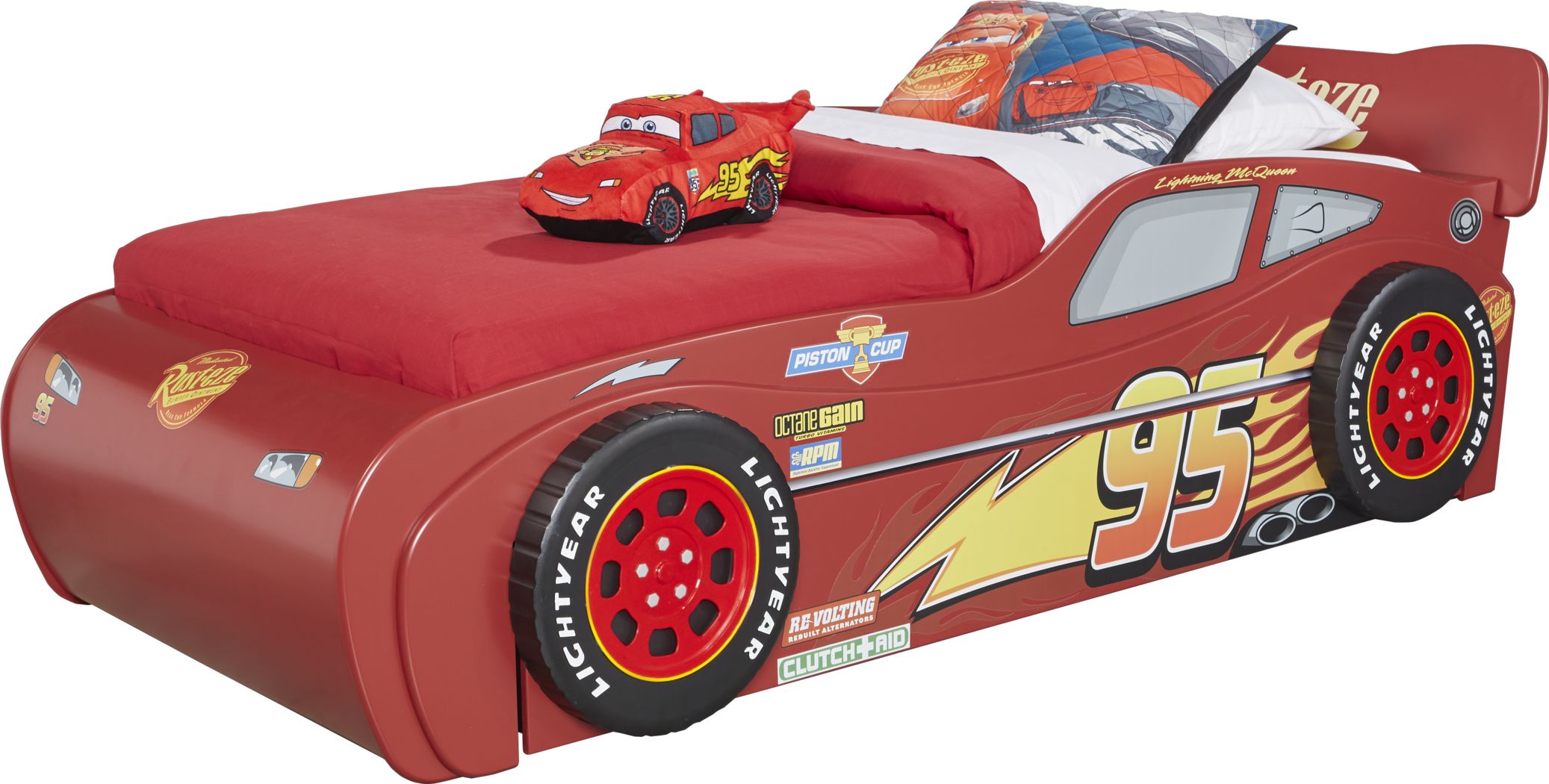 rooms to go lightning mcqueen bed