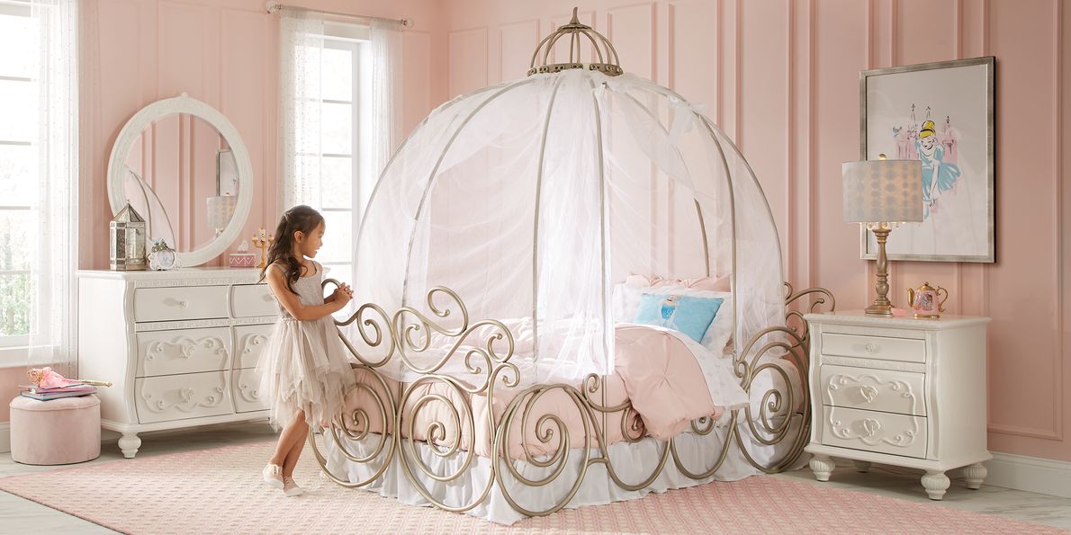 Disney princess clearance carriage single bed