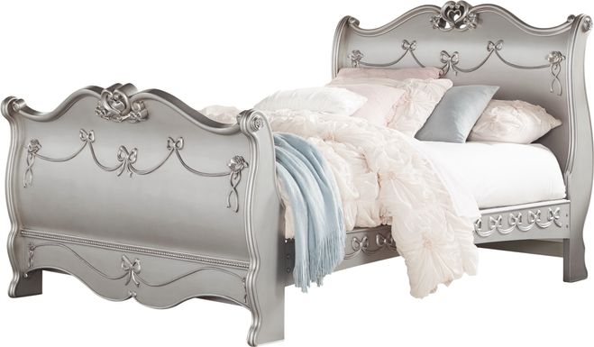 Disney Princess Fairytale Platinum Full Sleigh Bed
